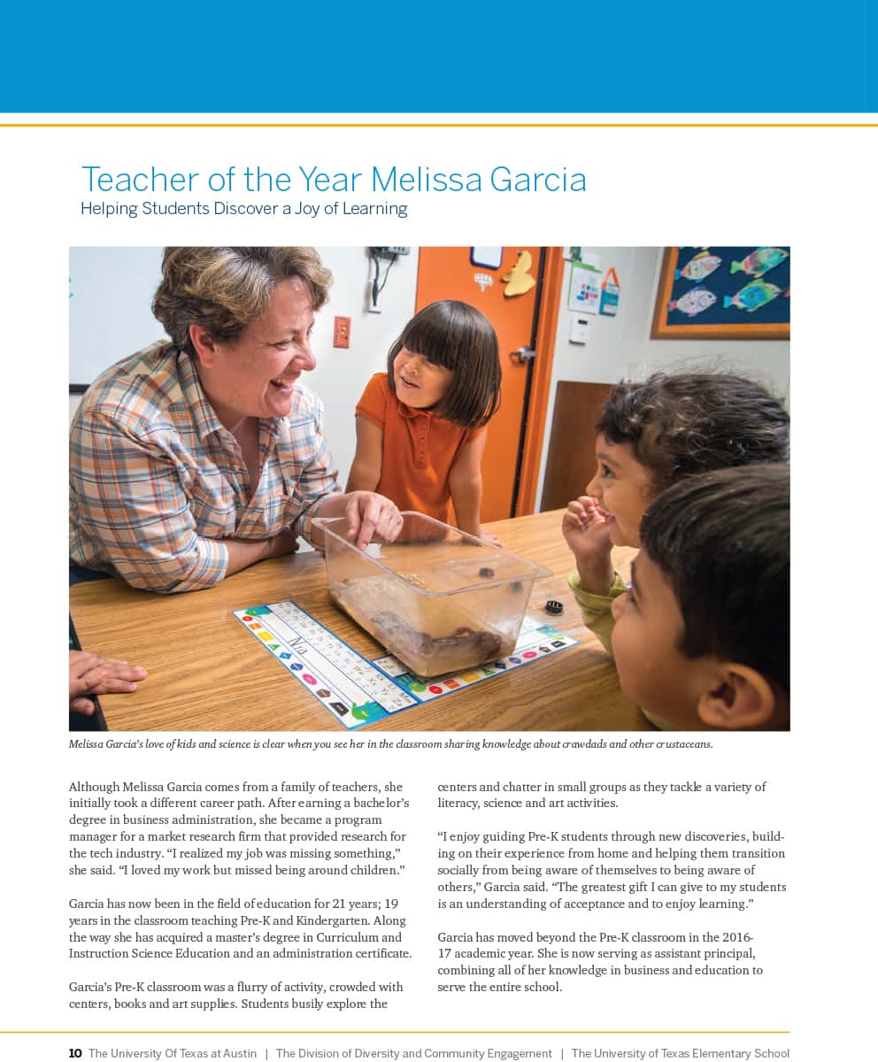 Melissa Garcia Teacher of Yr